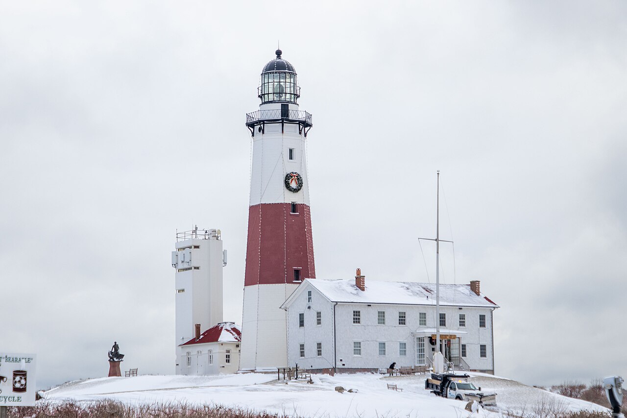 Montauk Point Lighthouse New York Winter