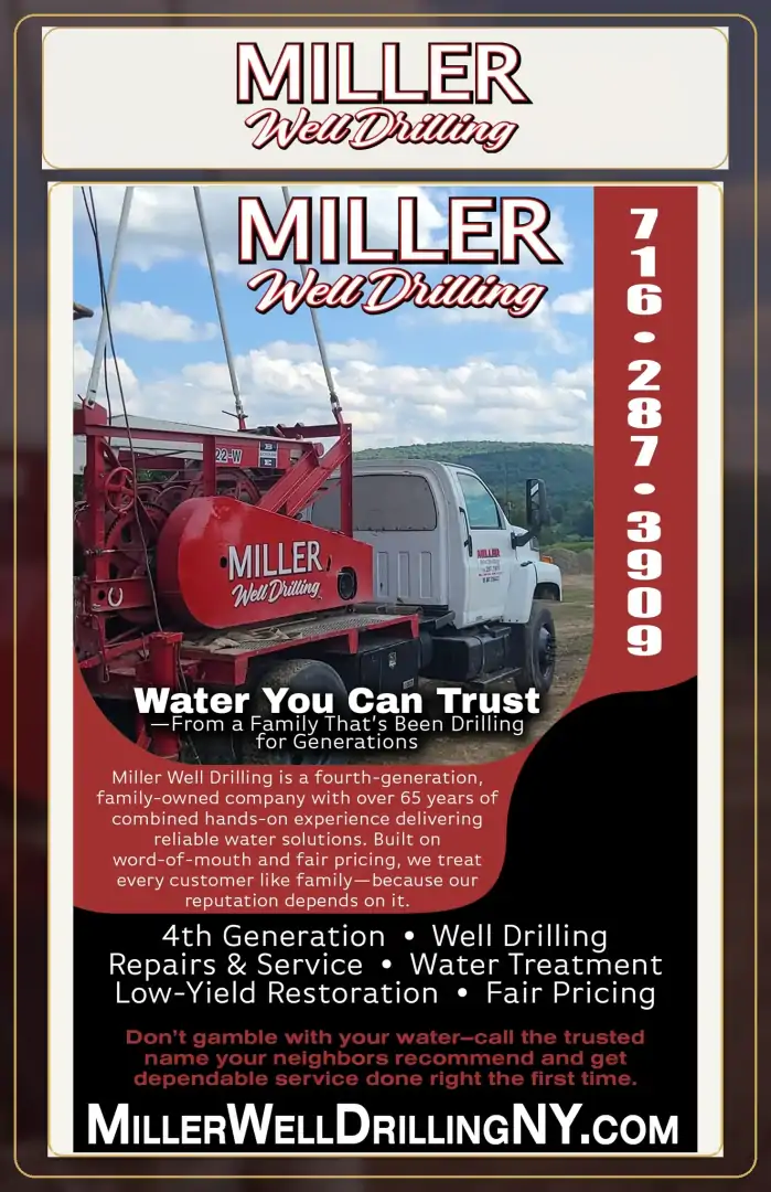 Millers Well Drilling advertisement