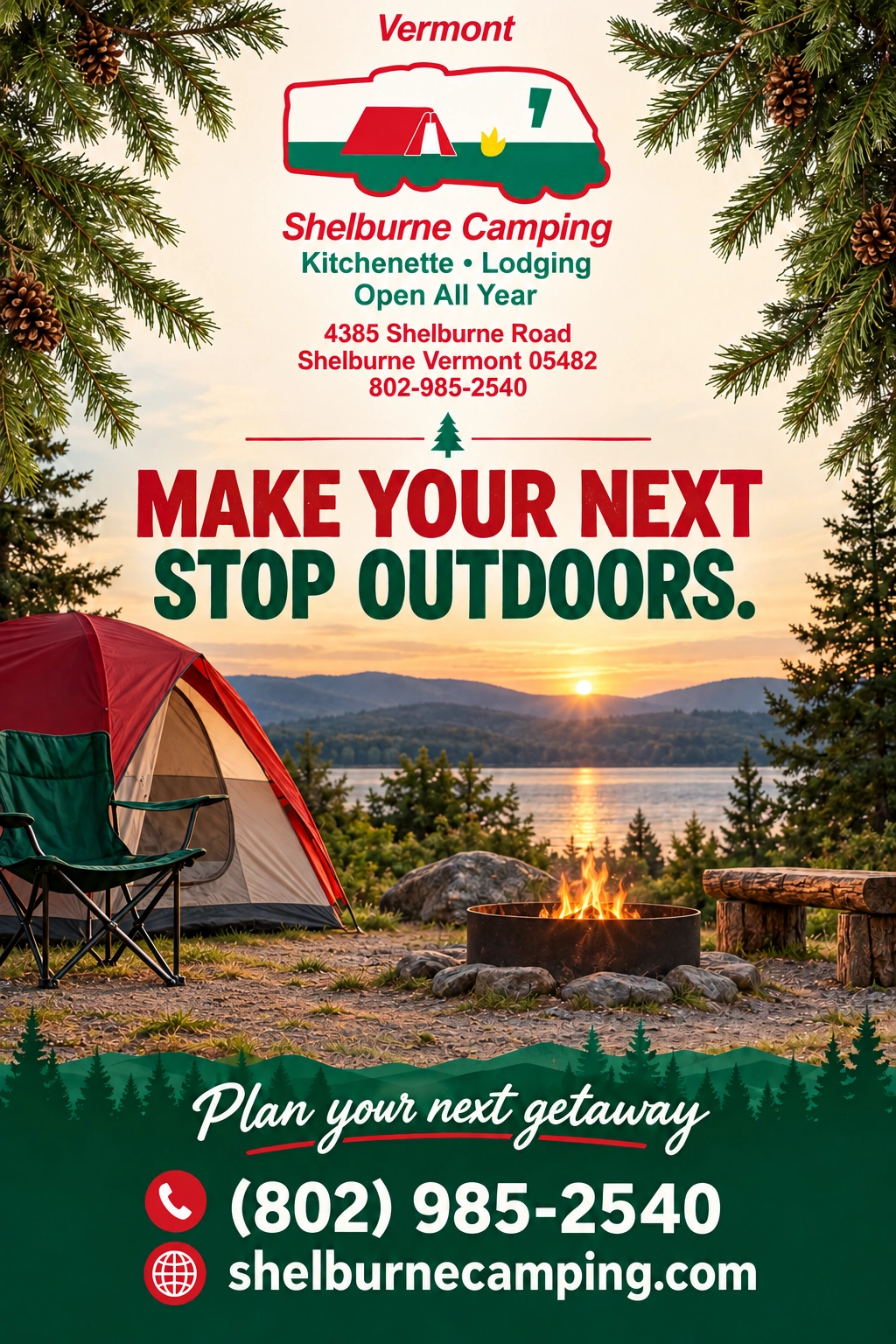 Shelburne Camping & Lodging advertisement
